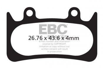 CFA385HH EBC BRAKES Organic тормозные колодки Hope 6 PISTON Подходят для: Hope Mono 6