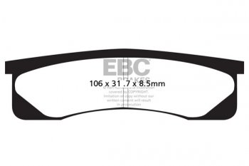 FA217 EBC BRAKES Organic тормозные колодки 