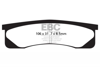 FA217 EBC BRAKES Organic тормозные колодки 