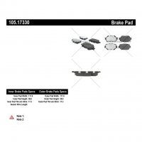 105.17330 Тормозные колодки Posi-Quiet Ceramic LEXUS