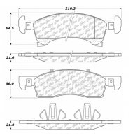 104.09340 Тормозные колодки Posi-Quiet Metallic FORD, LINCOLN