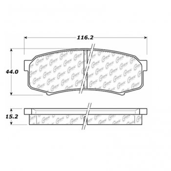 105.06060 Тормозные колодки Posi-Quiet Ceramic LEXUS, MITSUBISHI, TOYOTA зад. ; LEXUS/GX470; LEXUS/LX450; TOYOTA/4RUNNER