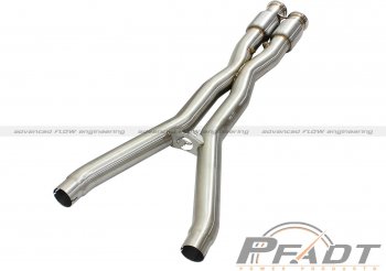 48C34108-YC Afe Power EXH X-Pipe; Chevrolet Corvette (C6) 09-13 V8-6.2L 