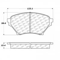 106.08900 Тормозные колодки Posi-Quiet Metallic MAZDA MX5