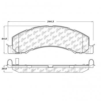 106.13350 Тормозные колодки PosiQuiet Extended Wear зад., перед 