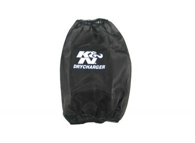 RF-1027DK K&amp;N Чехол фильтра DRYCHARGER для черный, CUSTOM PreCharger ® - K&N PreCharger является специально разработанным фильтром для того чтобы продлить интервал обслуживания K&N фильтра, при использование в очень пыльных условиях.