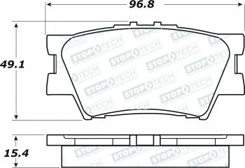 308.12121  StopTech Street Тормозные колодки Toyota Задние