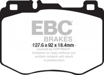 DP32210C EBC Brakes Redstuff Тормозные колодки MERCEDES-BENZ C, CLS, E выпуска 2014-2022 года