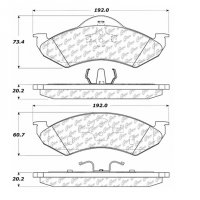 309.08200 StopTech Тормозные колодки Performance Pads