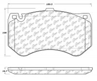 104.15300 Тормозные колодки Posi-Quiet Metallic MERCEDES-BENZ перед