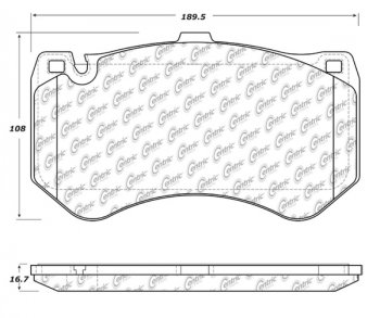 104.15300 Тормозные колодки Posi-Quiet Metallic MERCEDES-BENZ перед 