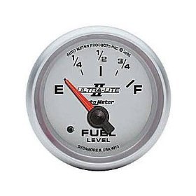 2-1/16" датчик уровня топлива, 0-90 OHMS, GM, SSE AUTO METER #4913 4913 Ultra-Lite II Short Sweep Electric Fuel Level Gauge