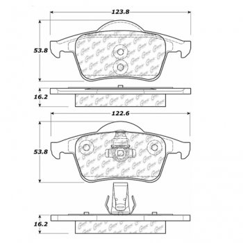 105.07950 Тормозные колодки Posi-Quiet Ceramic VOLVO 