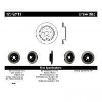 120.62113 Тормозные диски Premium CHEVROLET, PONTIAC зад