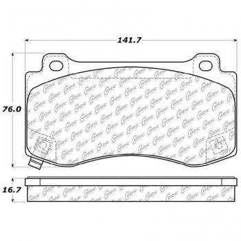 308.11490  StopTech Street Тормозные колодки Chrysler, Dodge Передние