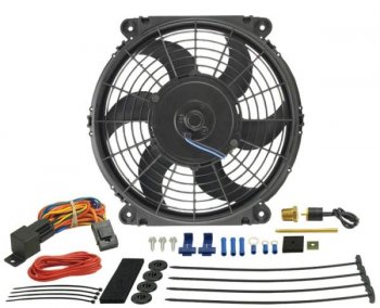 16010 DERALE Вентилятор Tornado с термостатом10" 