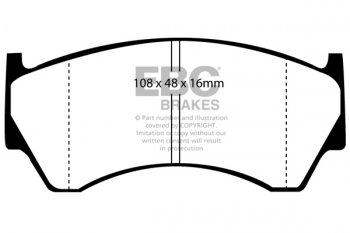 DP1044 EBC Brakes Ultimax2 Тормозные колодки перед  NISSAN Almera выпуска 1995-1998 года