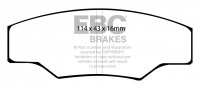 DP2003 EBC Brakes Greenstuff тормозные колодки перед. CATERHAM C21, JPE; GINETTA G12