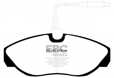 DPC1024 EBC Heavy Duty Carbon колодки перед CITROEN, FIAT, PEUGEOT 