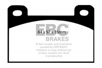 DP288 EBC Brakes Ultimax2 Тормозные колодки перед  SKODA 130 Estelle/Rapid, 135 Estelle/Rapid, 136 Estelle/Rapid; TATRA 613; WARTBURG 1,3, 353