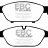 DP32086C EBC Brakes Redstuff Тормозные колодки AUDI A6, A7, A8
