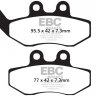 FA194 EBC BRAKES Organic тормозные колодки AJP, APRILIA, BENELLI, BETA, CCM, CPI, DAELIM, DERBI, FACTORY, FANTIC, GAS-GAS, GENERIC, GILERA, HONDA-HM, HRD, KEEWAY, MALAGUTI, MBK, MH/MOTOR HISPANIA, PEUGEOT, PIAGGIO, RIEJU, SACHS (HERCULES), SHERCO, SIAMOTO