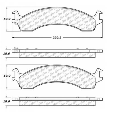 309.08210 StopTech Тормозные колодки Performance Pads   для: DODGE 