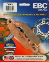 FA342R EBC BRAKES Organic тормозные колодки  KAWASAKI KFX, KSV, KVF; SUZUKI LT-V