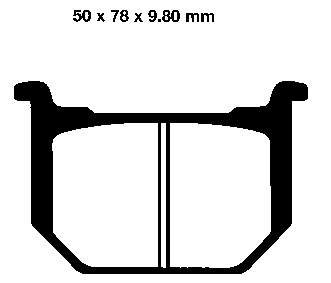 FA238 EBC BRAKES Organic тормозные колодки 