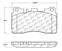 104.15310 Тормозные колодки Posi-Quiet Metallic MERCEDES-BENZ зад.