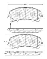 105.17360 Тормозные колодки Posi-Quiet Ceramic INFINITI, NISSAN перед
