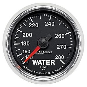 2-1/16" датчик температура воды, 140- 280`F, MECH, GS AUTO METER #3831 Water Temperature
