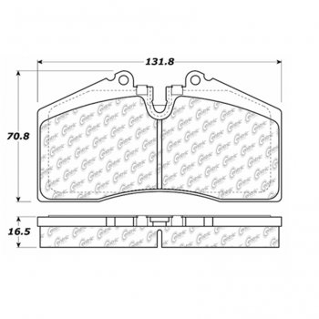105.06090 Тормозные колодки Posi-Quiet Ceramic PORSCHE выпуска 1989-1994 года. Суппорт Stop-Tech ST40, ST43