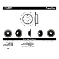 120.42073 Тормозные диски Premium NISSAN, RENAULT зад