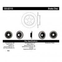 120.62115 Тормозные диски Premium BUICK, CHEVROLET, SAAB зад
