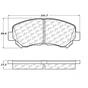 106.13380 Тормозные колодки PosiQuiet Extended Wear NISSAN 
