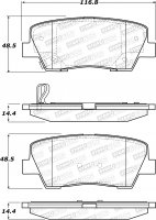 308.12841  StopTech Street Тормозные колодки Hyundai