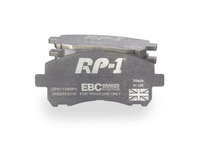 DP81134RP1 EBC Brakes Racing's RP-1™ Тормозные колодки перед SUBARU Forester, Impreza, Legacy, Legacy Outback выпуска 1996-2004 года