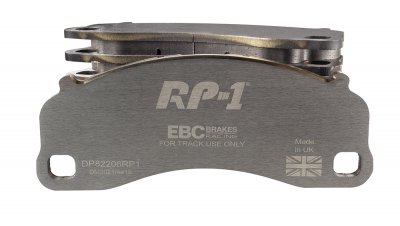 DP82206RP1 EBC Brakes Racing's RP-1™ Тормозные колодки PORSCHE 911 (991) (Cast Iron Disc Only) выпуска 2013-2015 года
