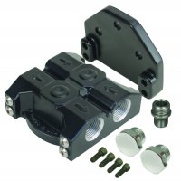 35729 DERALE Комплект переноса фильтра масла Premium переноса Side Ports Single Filter 13/16-16" Thread Size