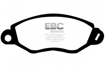 DP1367 EBC Brakes Ultimax2 Тормозные колодки перед  FORD Tourneo, Transit выпуска 2000-2006 года