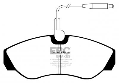DPC1025 EBC Heavy Duty Carbon колодки перед CITROEN, FIAT, PEUGEOT 