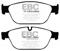 DP32087C EBC Brakes Redstuff Тормозные колодки AUDI A8