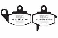 FA130TT EBC BRAKES Organic тормозные колодки  KAWASAKI KLR, KX