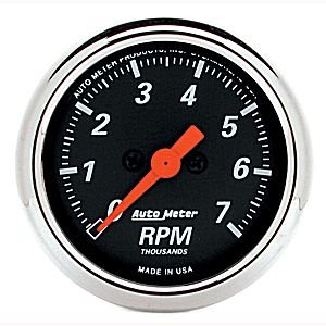 2-1/16" тахометр, 7,000 RPM, DB CHME BZL AUTO METER #1477 Tachometer