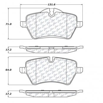 309.12040 StopTech Тормозные колодки Performance Mini Передние