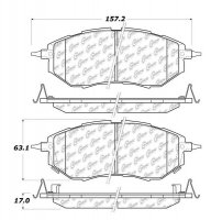 105.10781 Тормозные колодки Posi-Quiet Ceramic SUBARU
