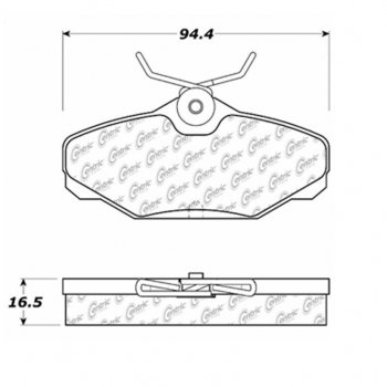 105.06100 Тормозные колодки Posi-Quiet Ceramic FORD ; FORD/TAURUS