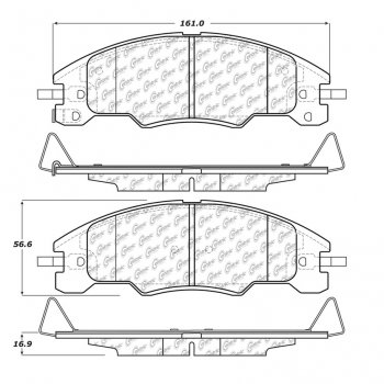 106.13390 Тормозные колодки PosiQuiet Extended Wear FORD 