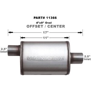 11366 Magnaflow Глушитель прямоточный 11" Body 